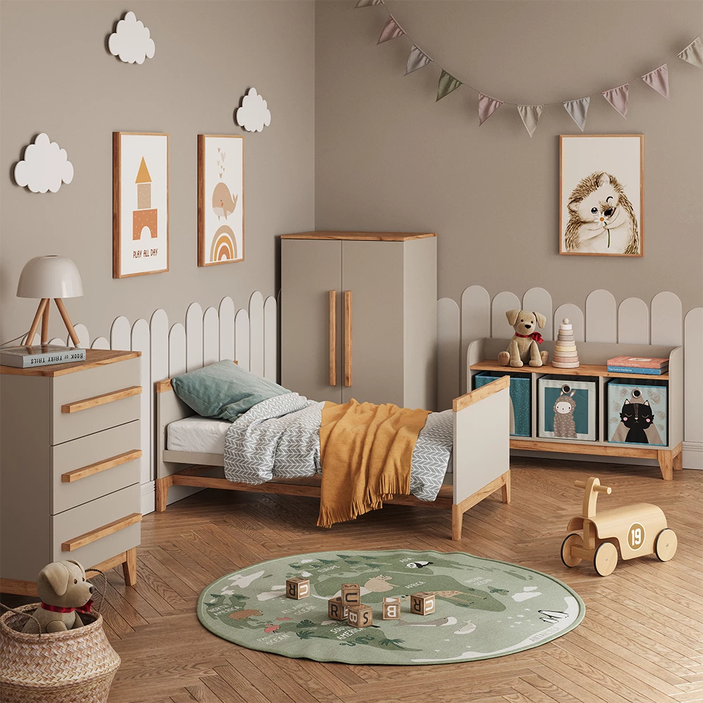 Kinderkleiderschrank Malia Cashmere/Artisan 70 x 186.8 cm Vitalispa