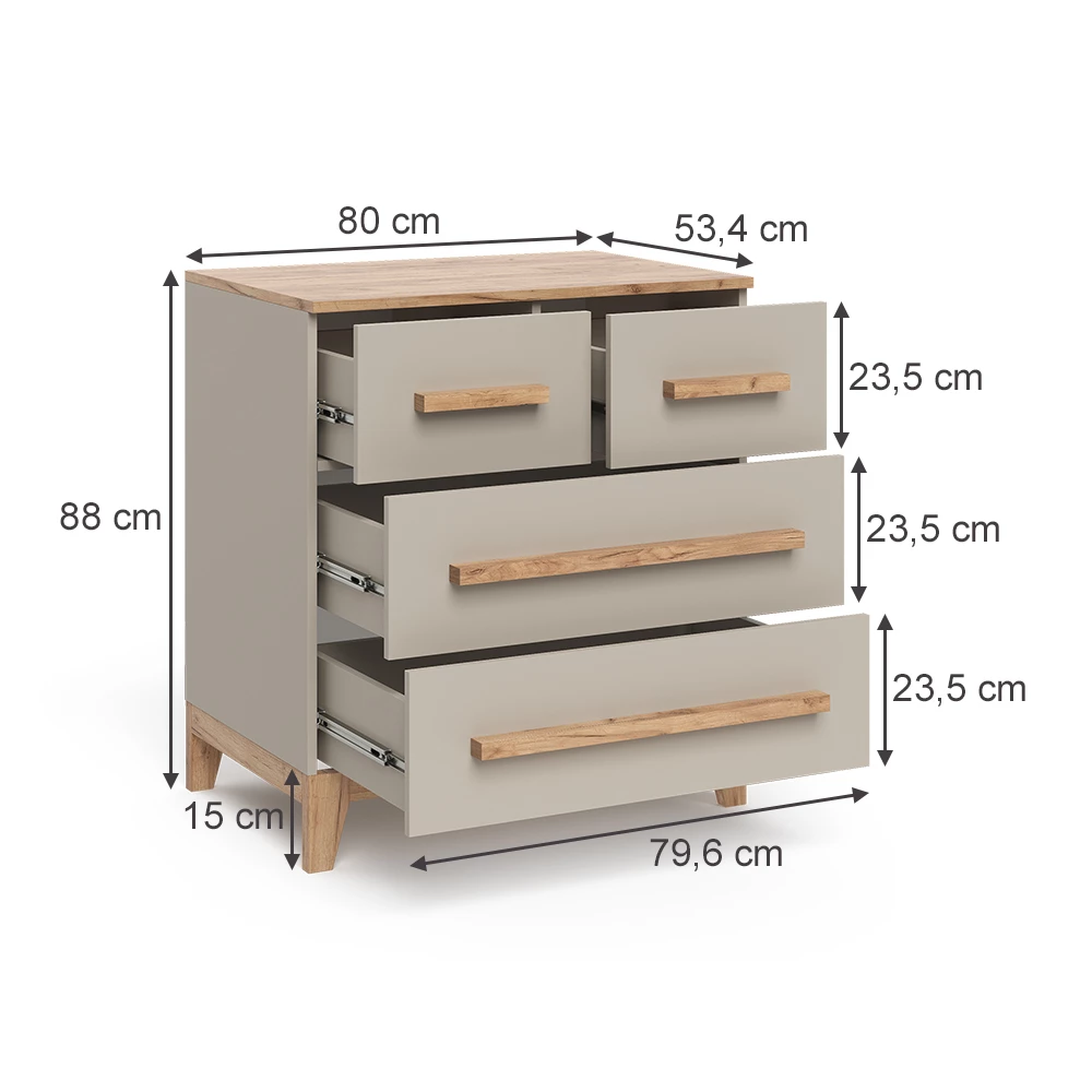 Cômoda in Branco/artesanal on white background