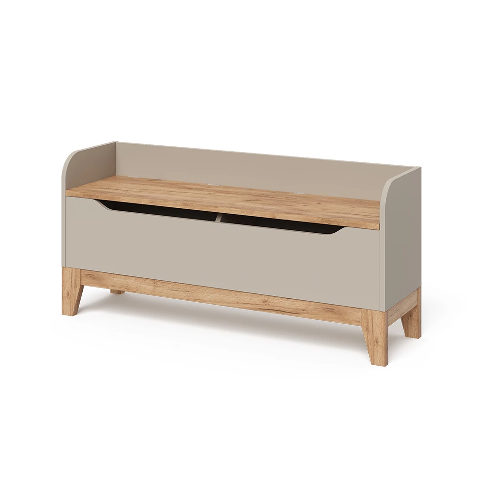 Speelgoedkist in Kasjmier/Artisan on white background