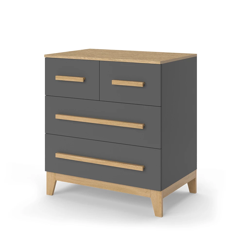 Ladekast in Grijs on white background