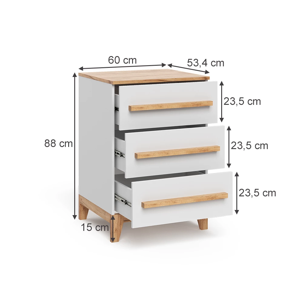 Cômoda in Branco/artesanal on white background