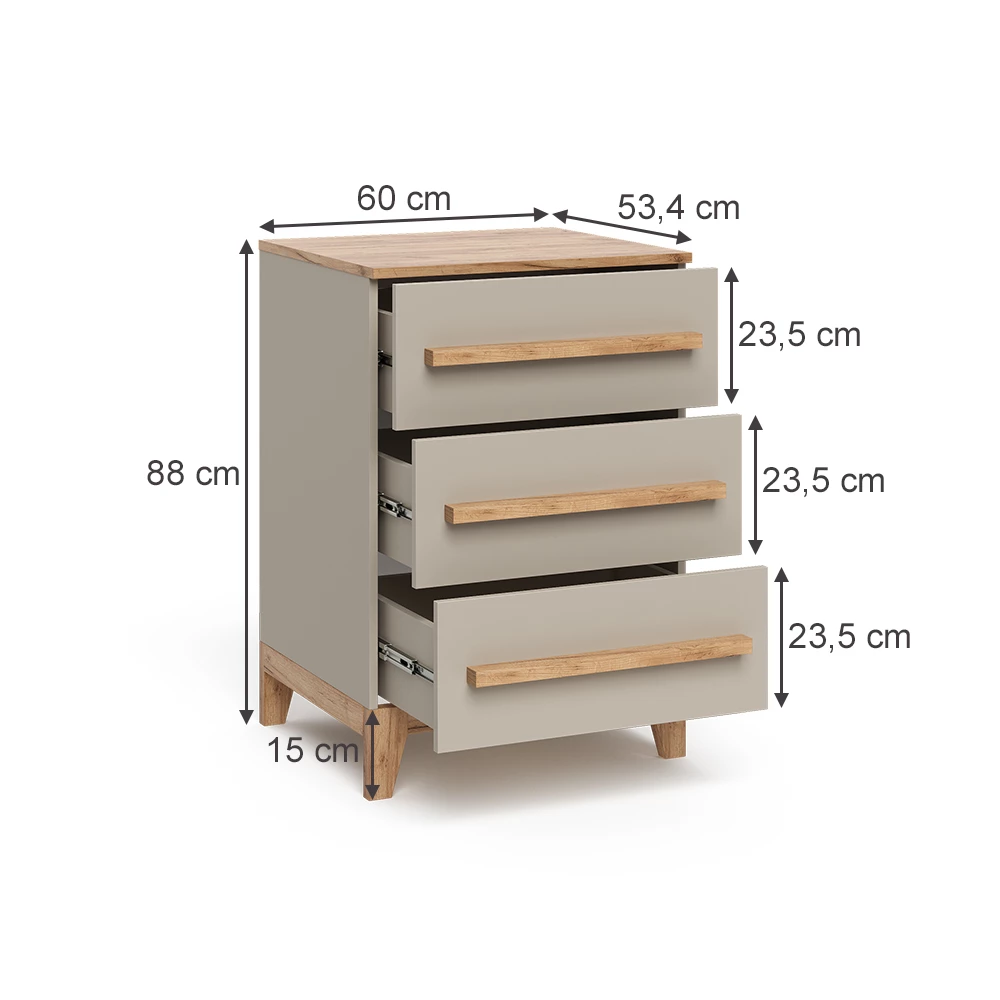 Comoda in Cașmir/Artisan on white background