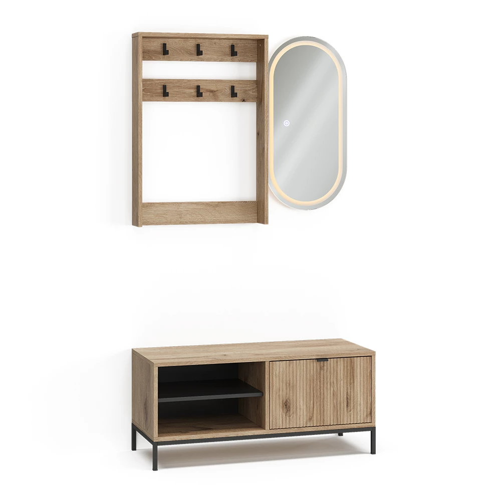 Szafa in Viking Oak on white background