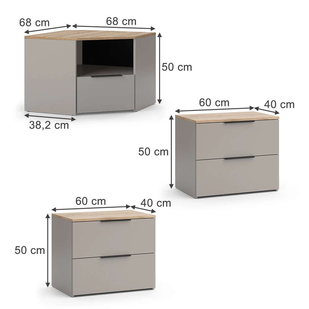 Seinäkaappi in Greige on white background