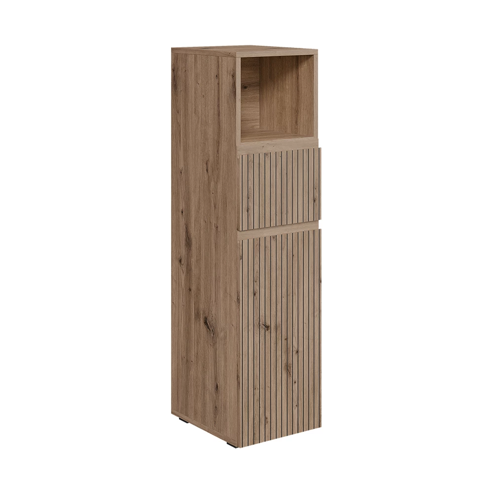 Meuble salle de bain en Artisan sur fond blanc