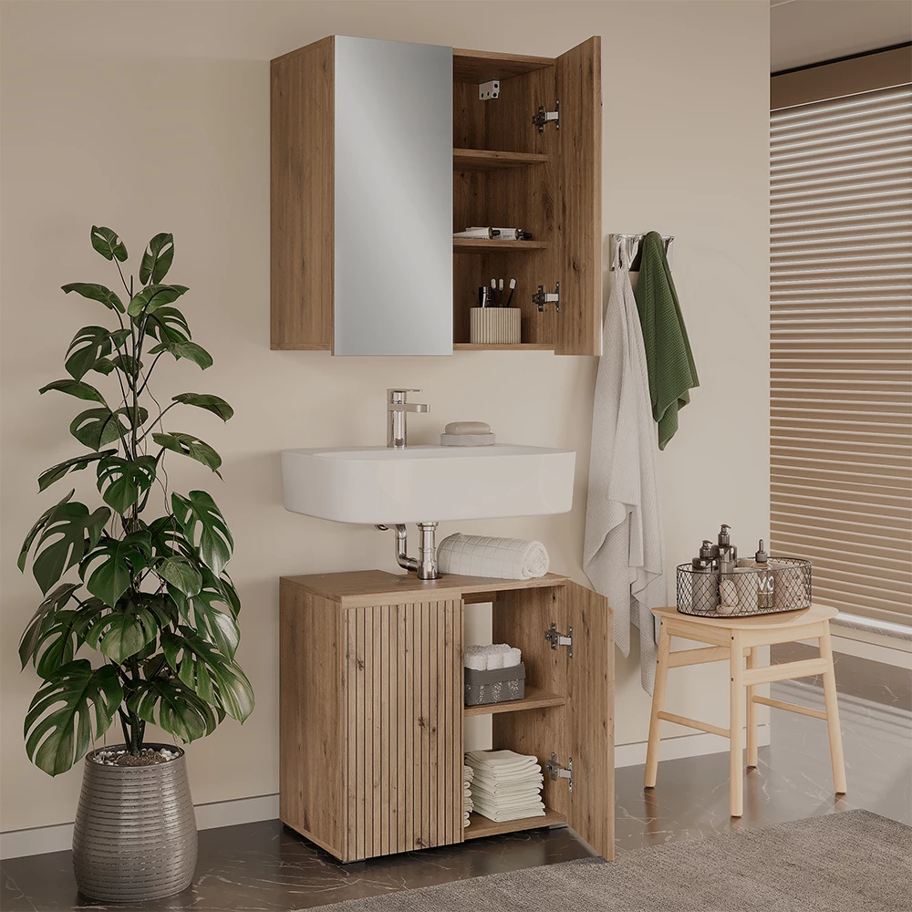Badkamermeubelset Takumi Ambachtelijk 2 delen Vicco