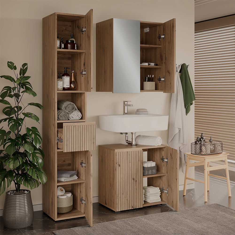 Set di mobili da bagno 3 pezzi Takumi Artigiano 3 parti Vicco