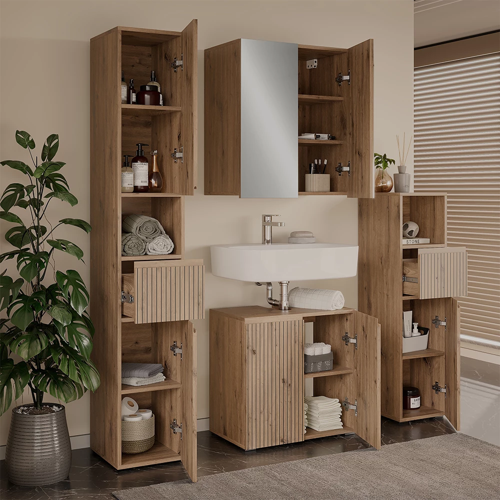 Badmöbel-Set Takumi Artisan 4 Teile Vicco