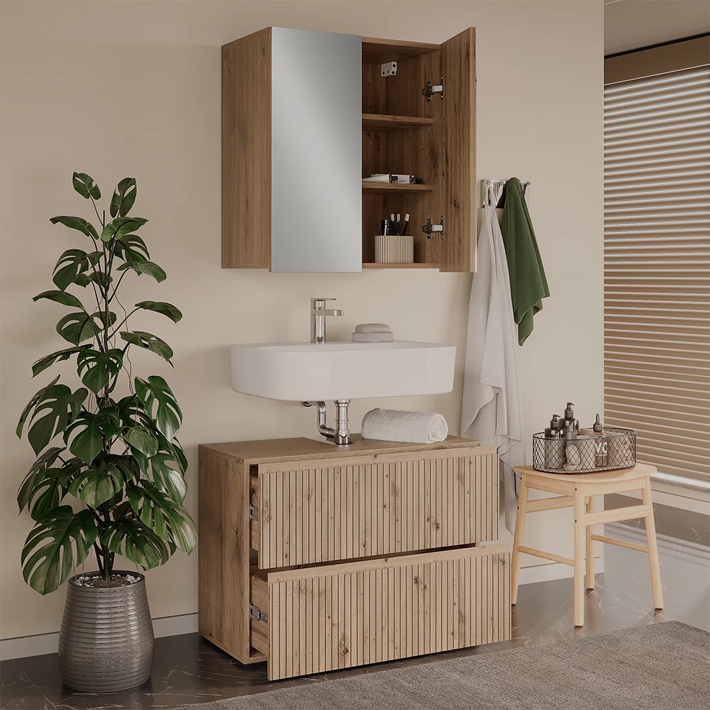 Badmöbel-Set Takumi Artisan 2 Teile Vicco