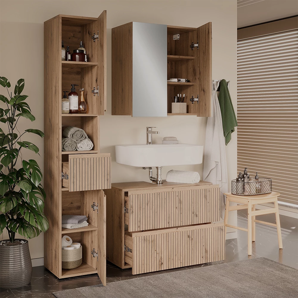 Set di mobili da bagno 3 pezzi Takumi Artigiano 3 parti Vicco