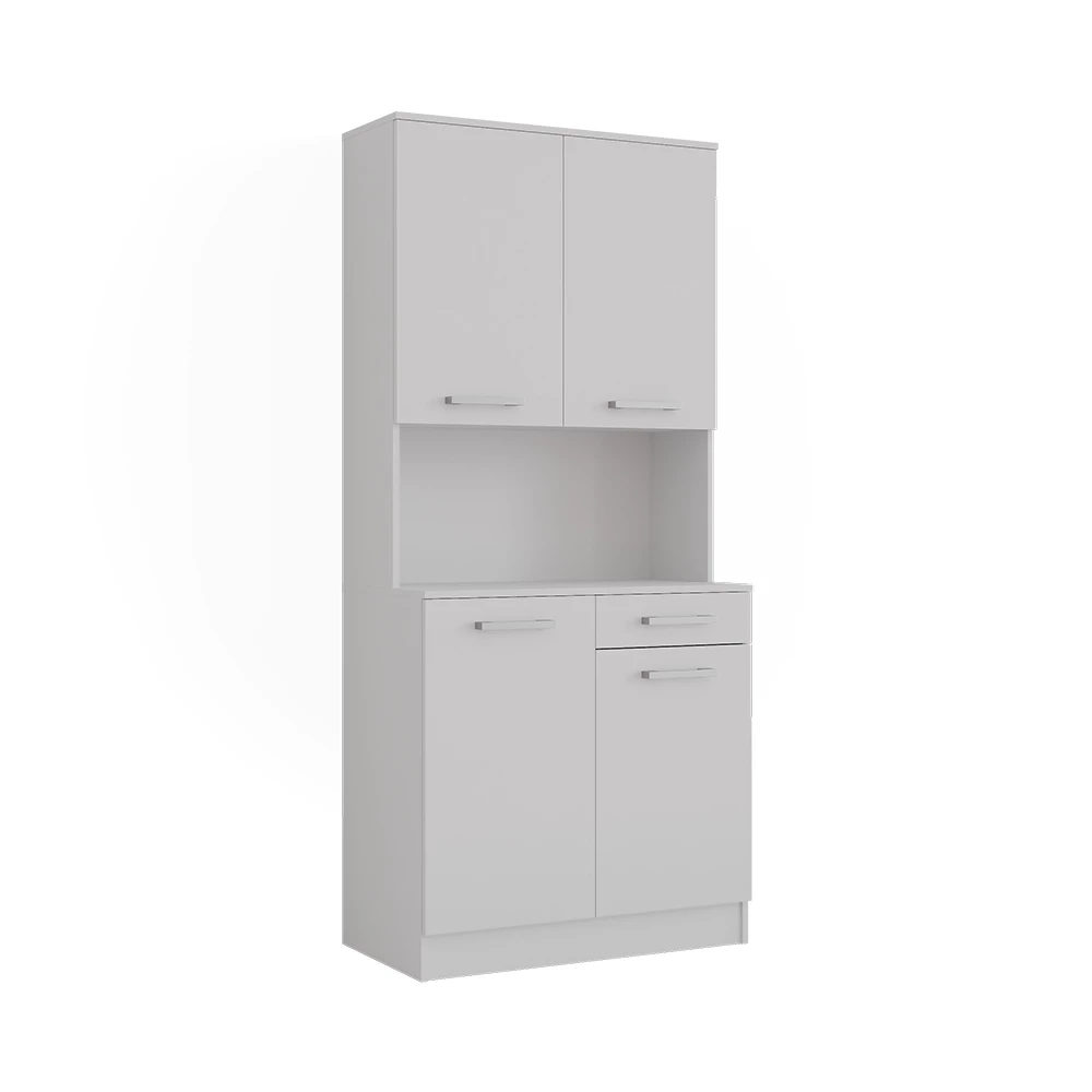 buffet de cuisine en Blanc sur fond blanc