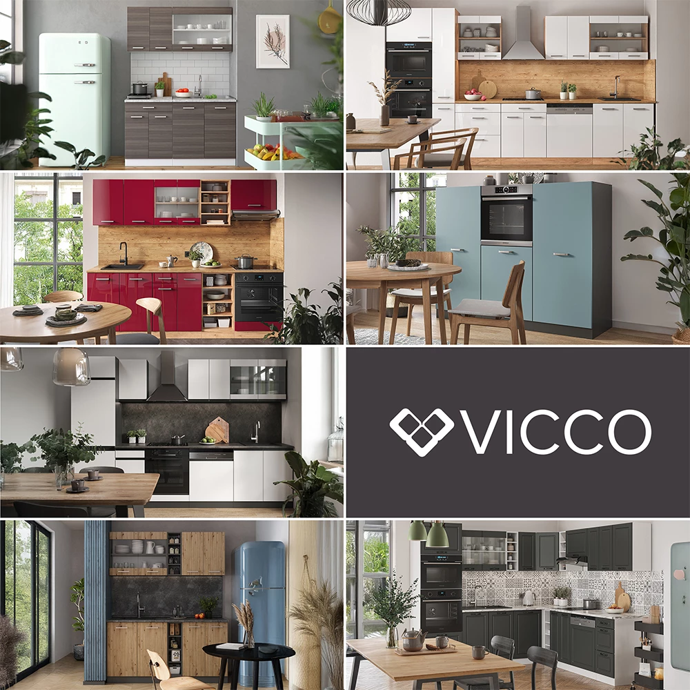 Keukenfront R-Line Artisanaal eiken 59.6 x 11.2 cm meubelfront voor de ovenombouwkast Vicco