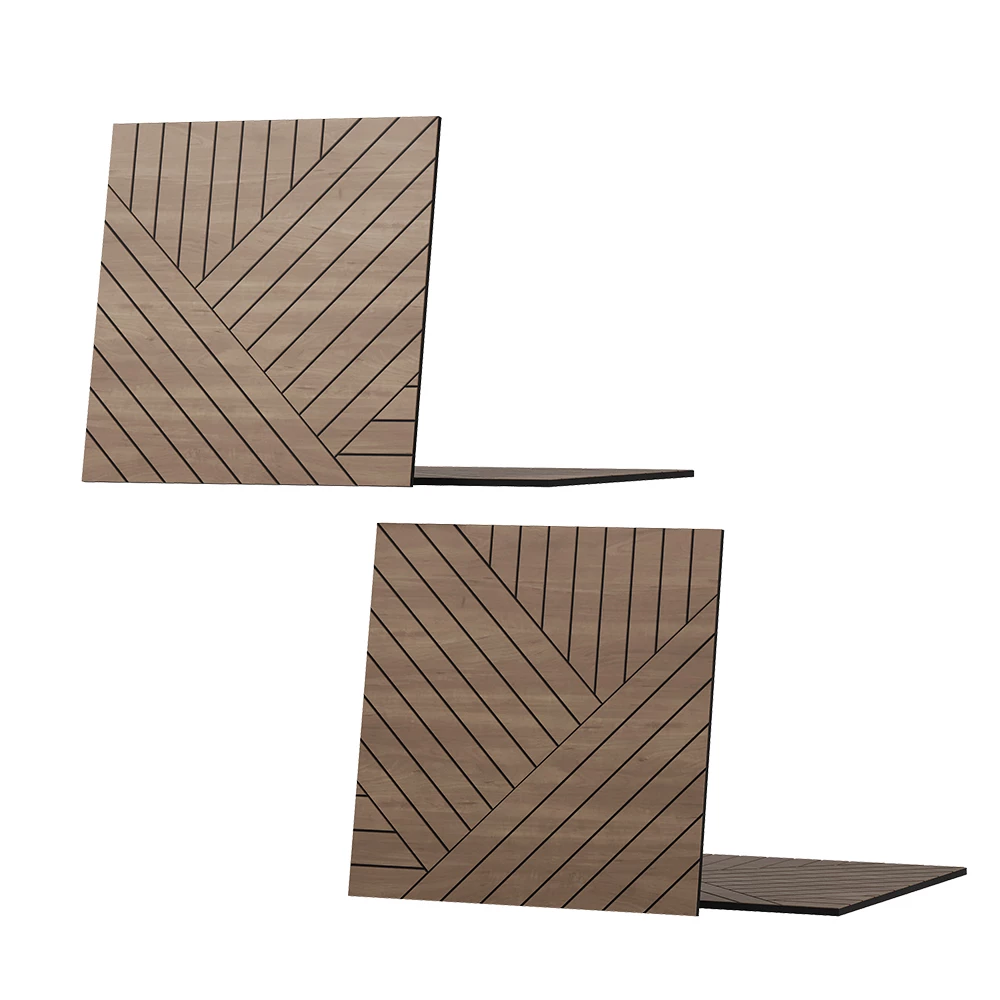 Painel de parede in carvalho on white background