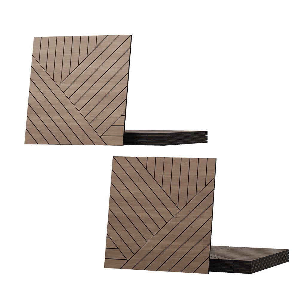 Painel de parede in carvalho on white background