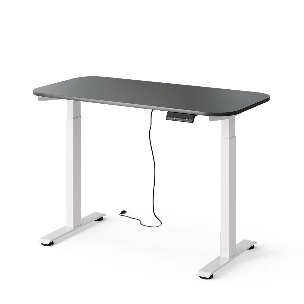 Desk in Anthracite on white background