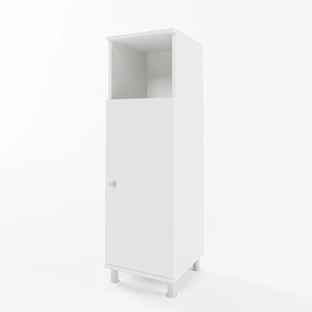 Midi omarica v Bela na belem ozadju