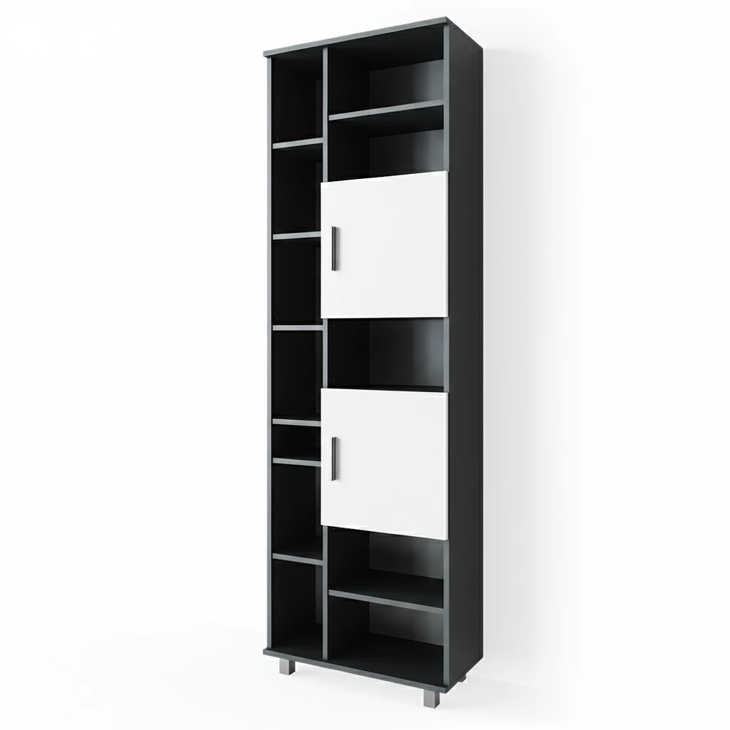 Mobile bagno alto in Antracite/bianco on white background