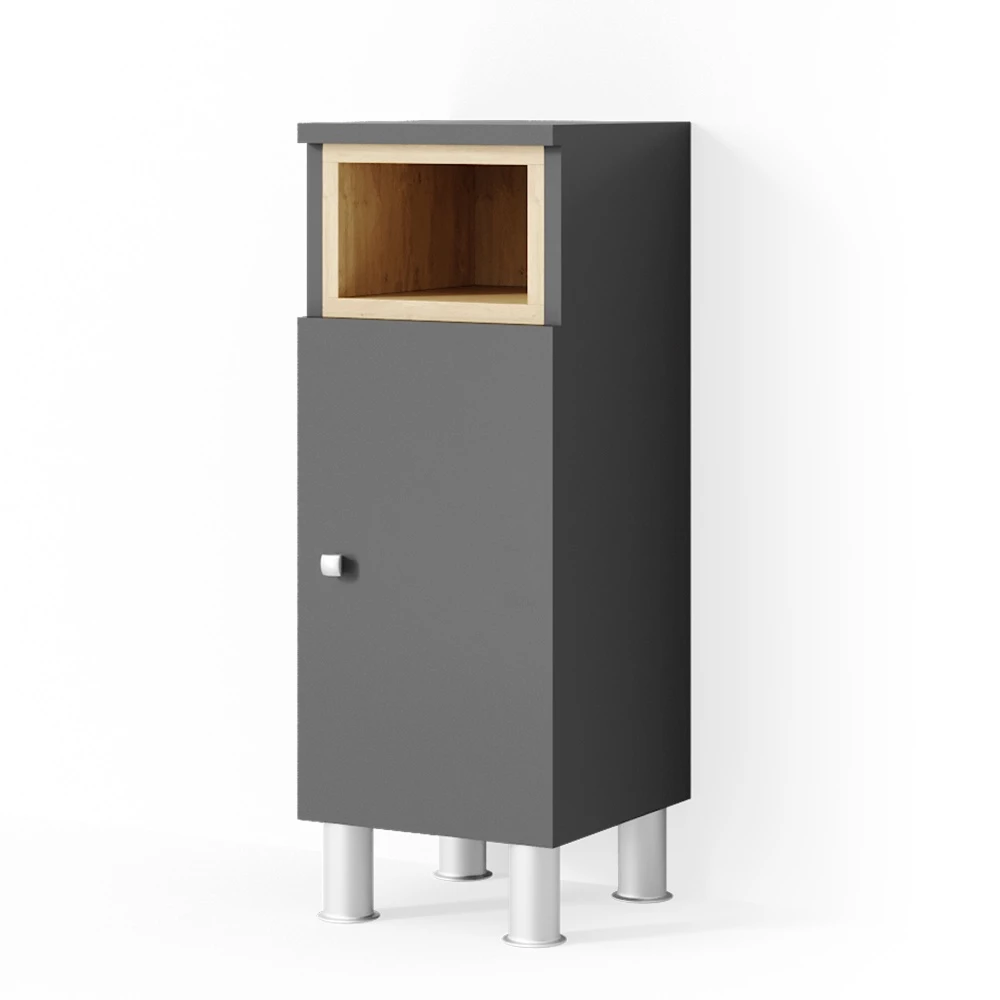 Mobiletto bagno in Antracite on white background