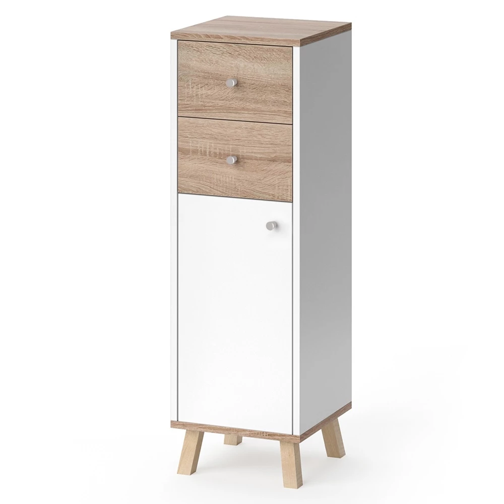 Midischrank in Weiß auf weißem Hintergrund