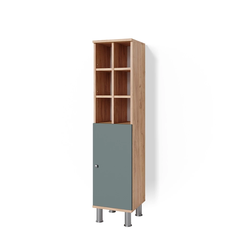 Midischrank in Grün auf weißem Hintergrund