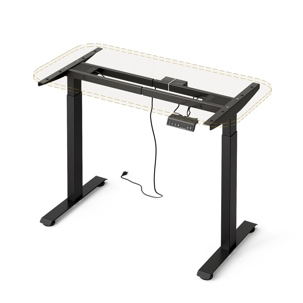 Pieds de table en Anthracite sur fond blanc