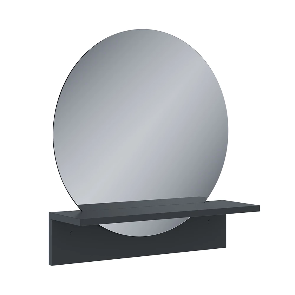 Specchio bagno in Nero on white background