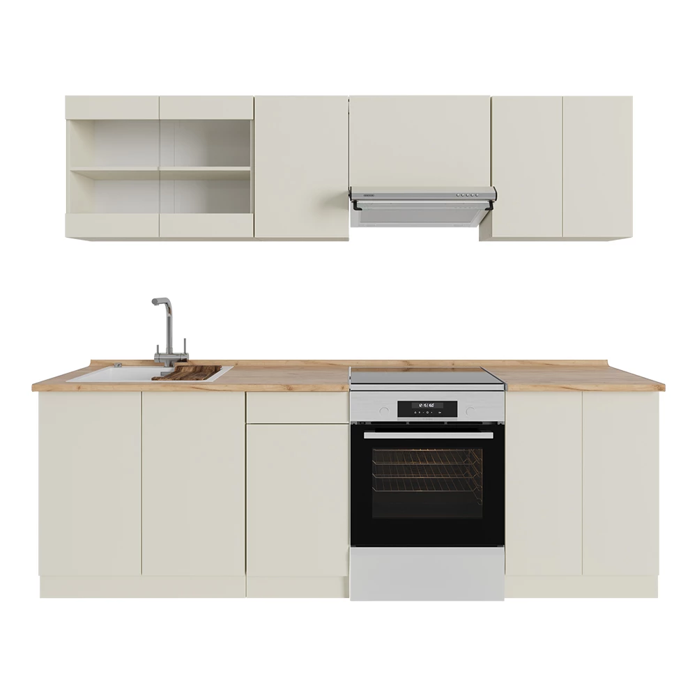 Keukenblok in Beige on white background
