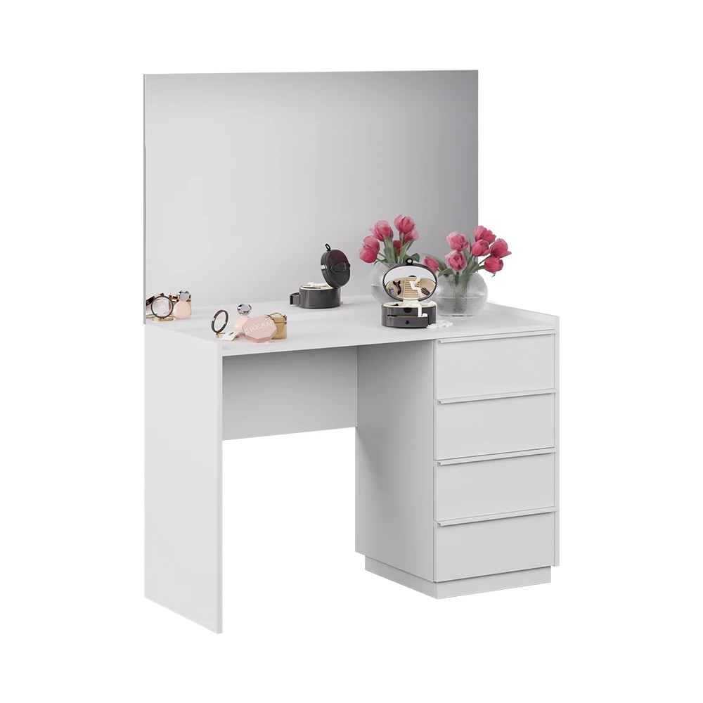 Kaptafel in Wit on white background with decorative elements