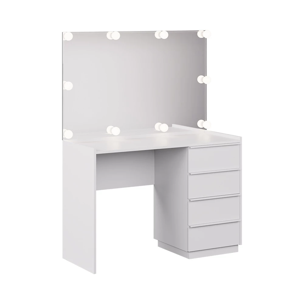 Vanity table in White on white background