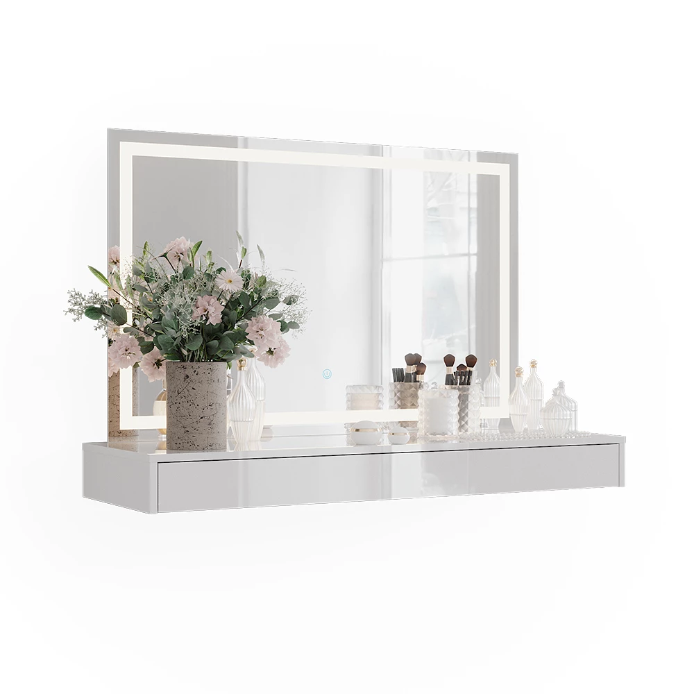 Kaptafel in Wit on white background with decorative elements