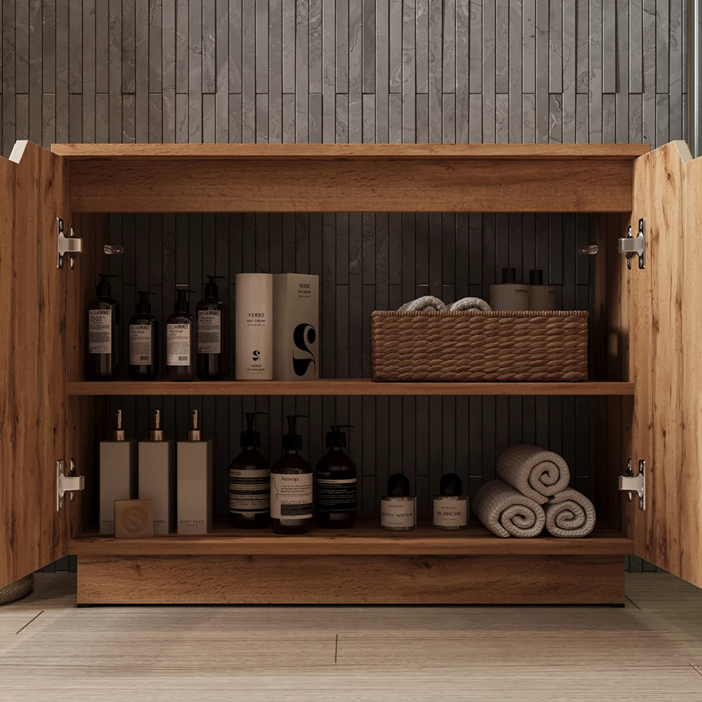 Close-up of Wastafelonderkast in Kasjmier, showing texture/details