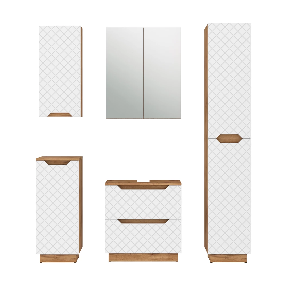 Badkamermeubelset in Wit on white background