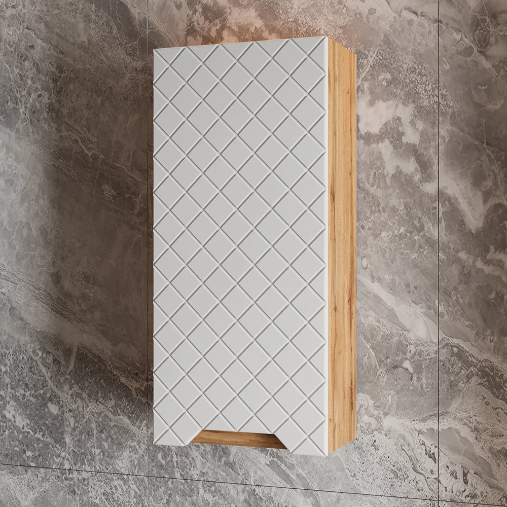 Badkamerkast in Wit shown in ambient setting with decoration