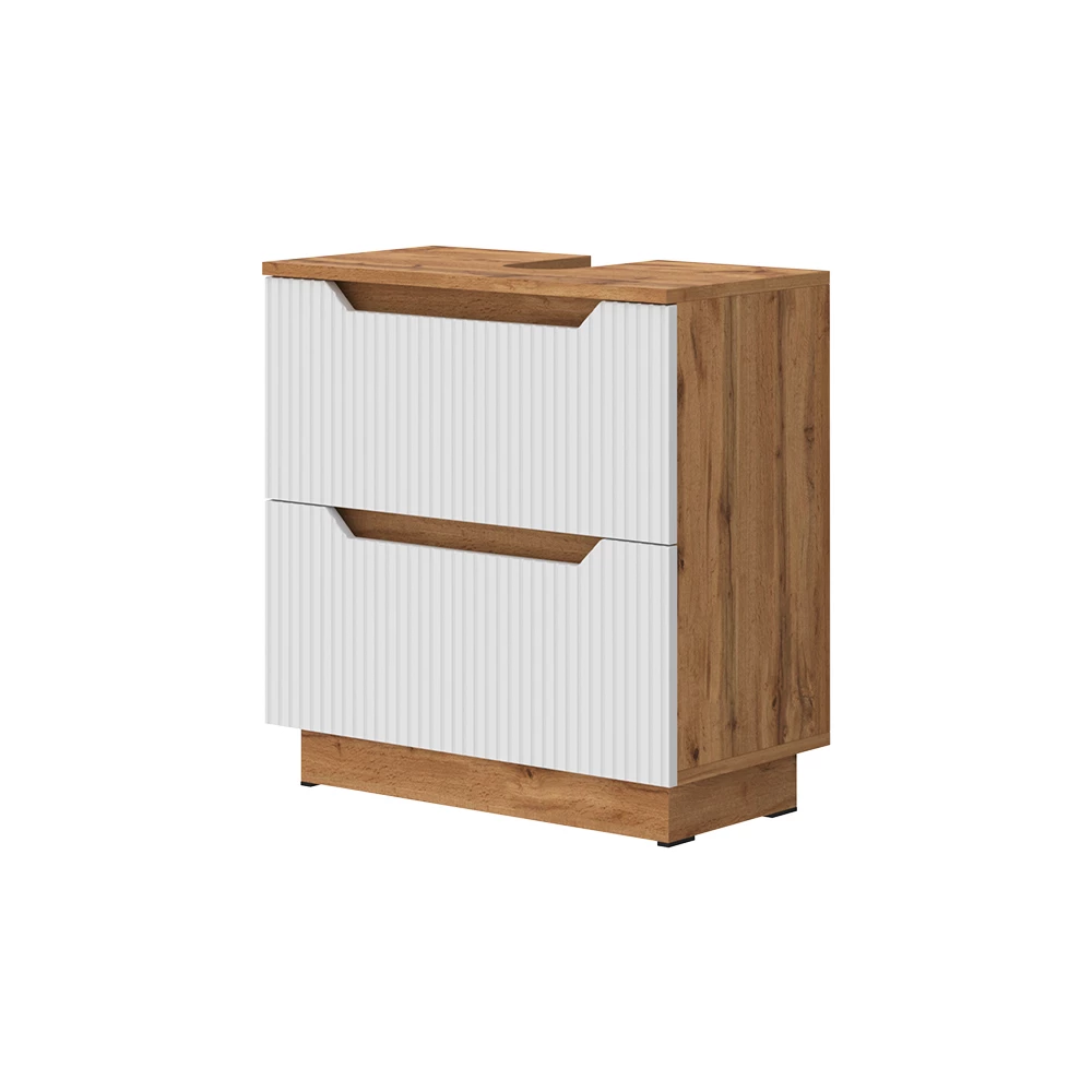 Wastafelonderkast in Wit on white background