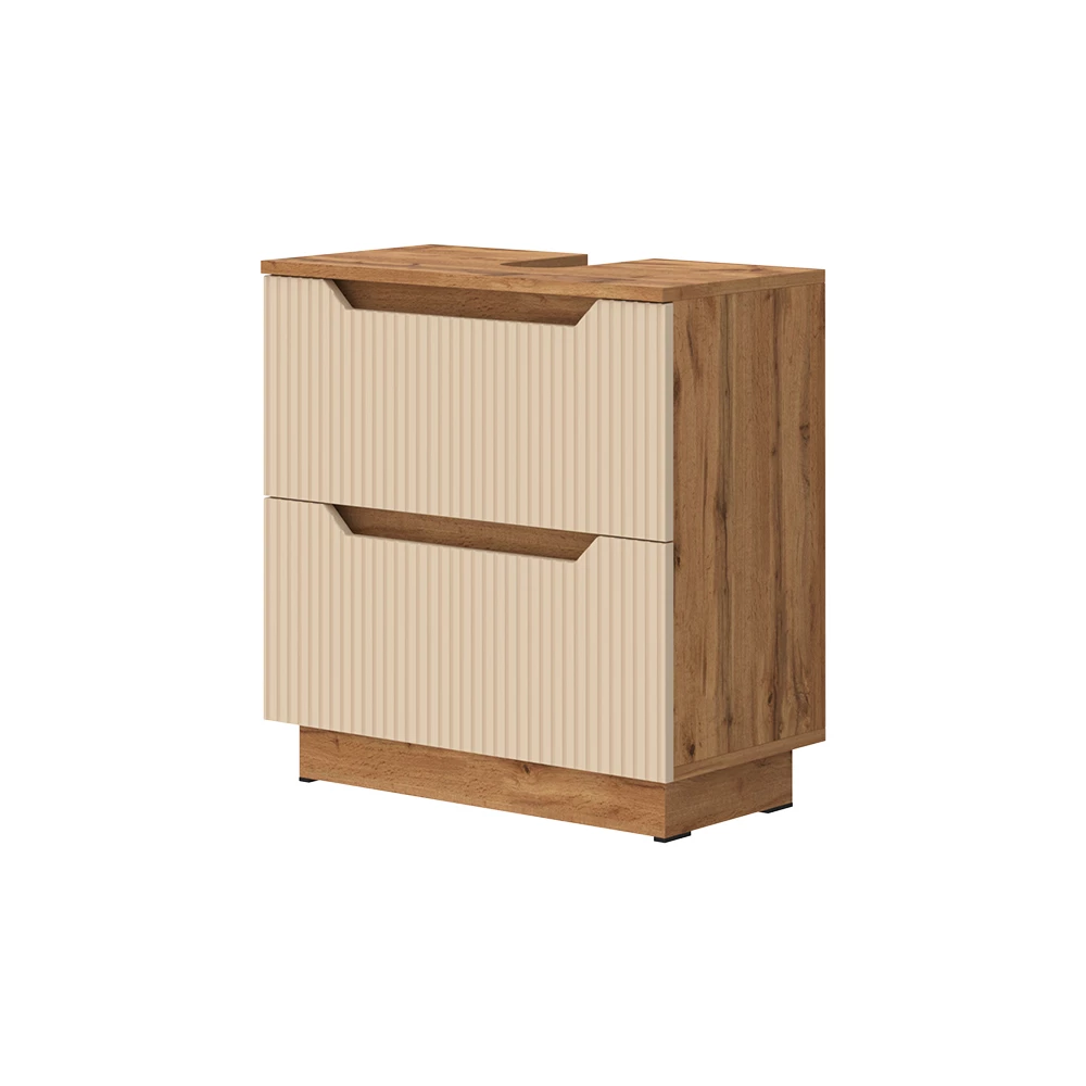 Meuble sous vasque simple en Cachemire sur fond blanc