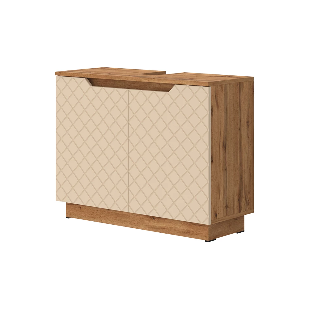 Wastafelonderkast in Kasjmier on white background