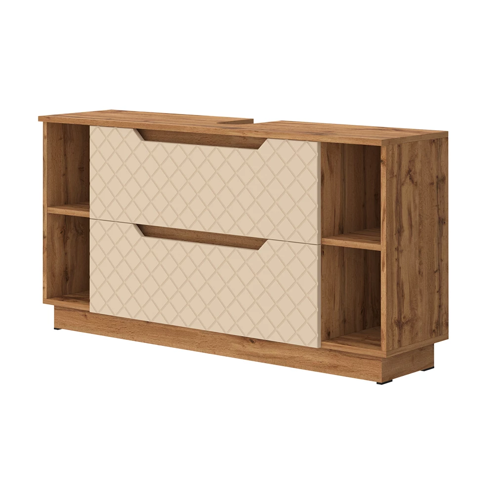 Wastafelonderkast in Kasjmier on white background