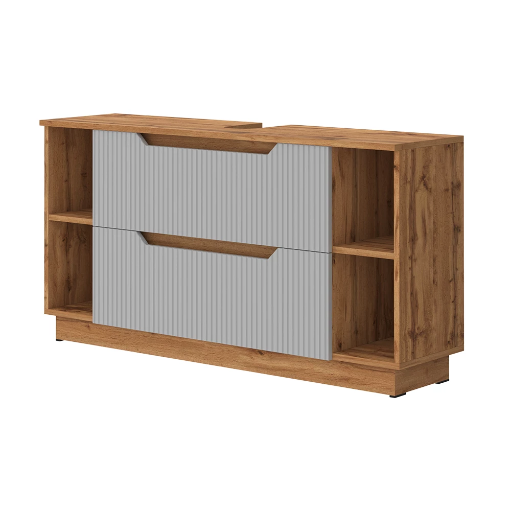 Wastafelonderkast in Grijs on white background