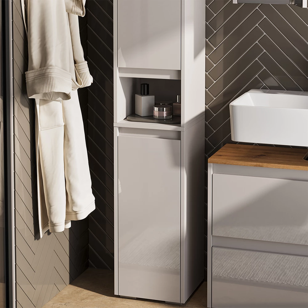 Close-up of Armadio per il bagno in Cachemire, showing texture/details