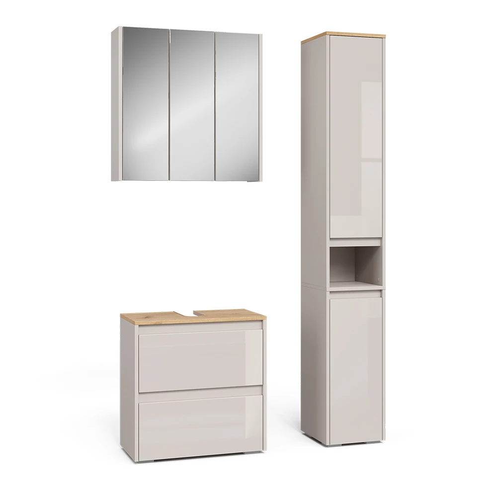 Set di mobili da bagno in Cachemire on white background