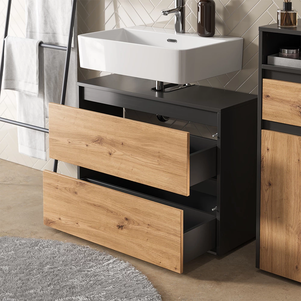 Close-up of Set di mobili da bagno in Artigiano, showing texture/details
