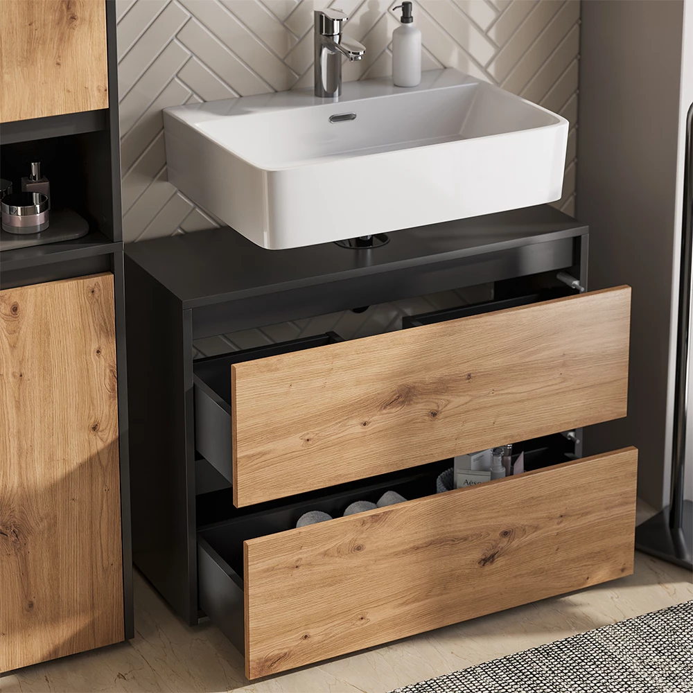 Close-up of Set di mobili da bagno in Artigiano, showing texture/details