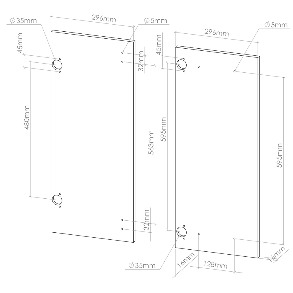 Façade de cuisine en Sonoma sur fond blanc