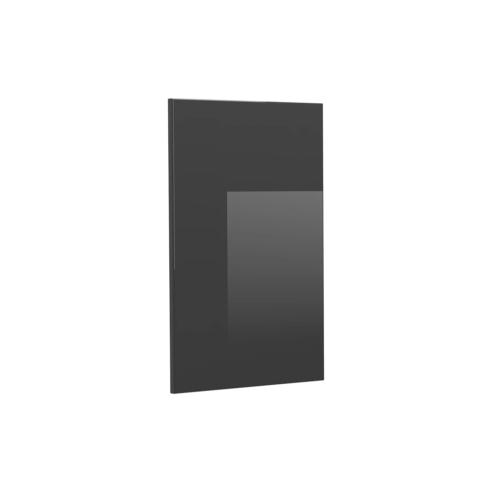 Frente de cocina en Antracita alto brillo sobre fondo blanco