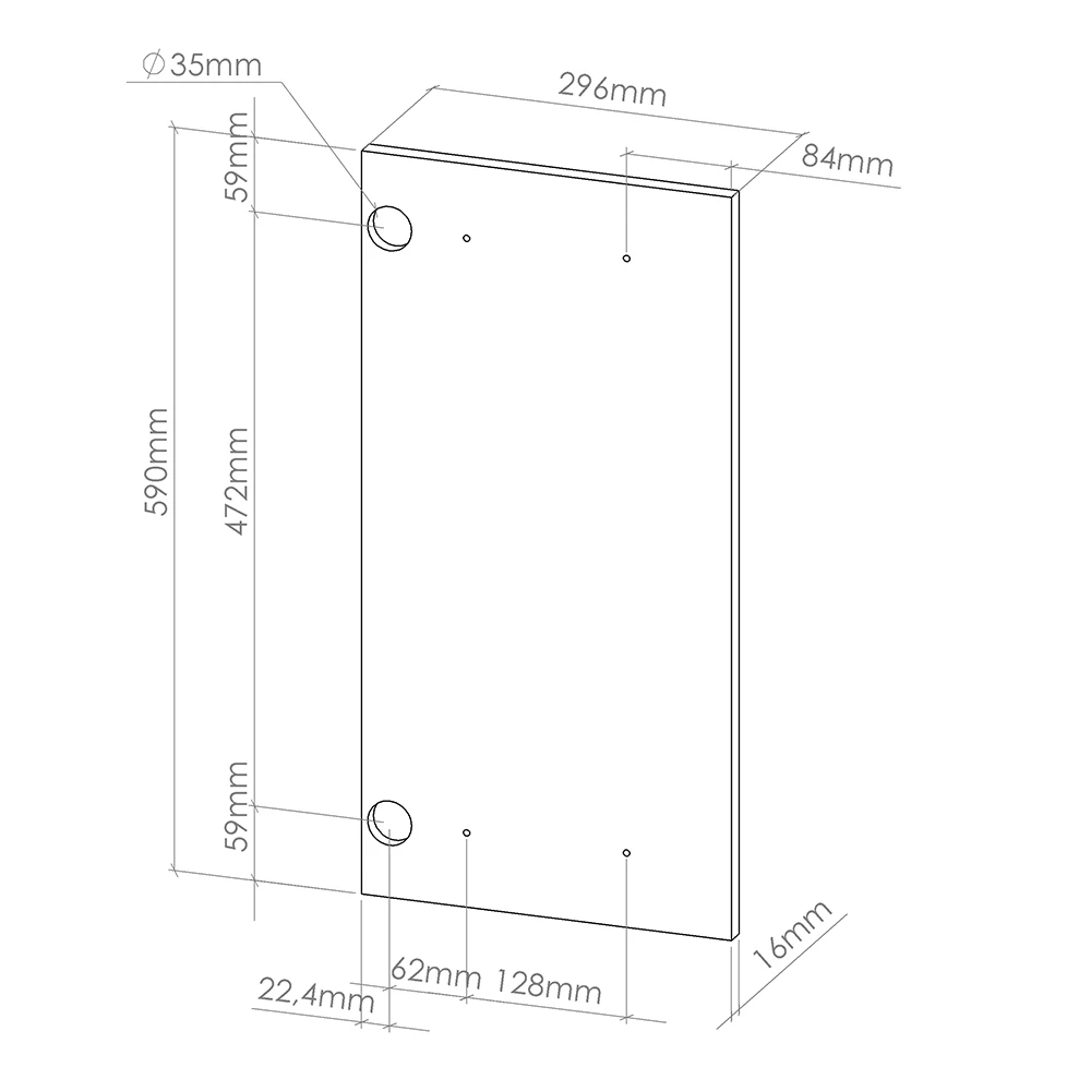Frontale cucina in Sonoma on white background