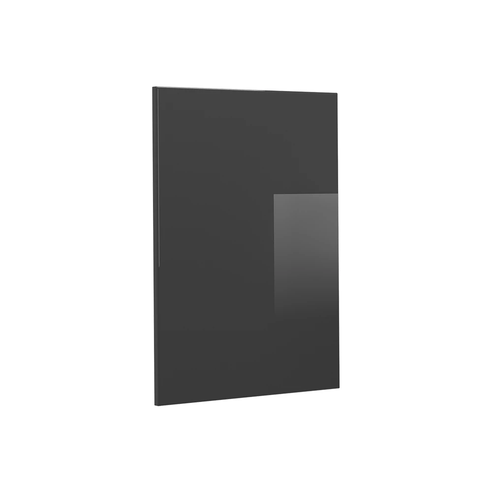 Façade de cuisine en Anthracite Haute brillance sur fond blanc