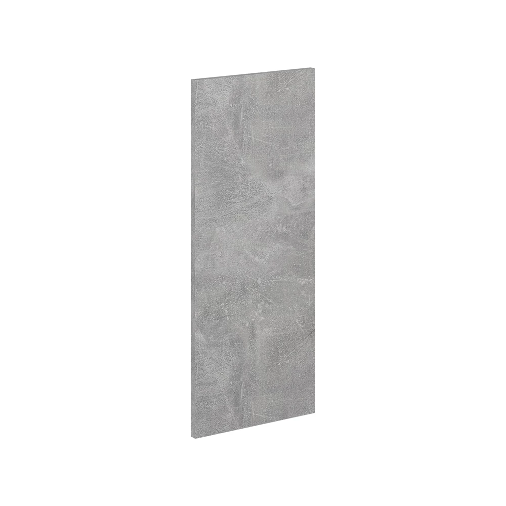 Küchenfront in Beton auf weißem Hintergrund