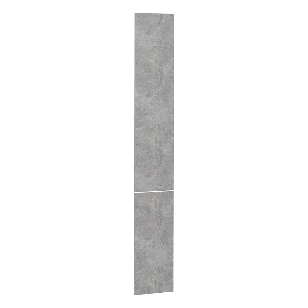 Küchenfront in Beton auf weißem Hintergrund