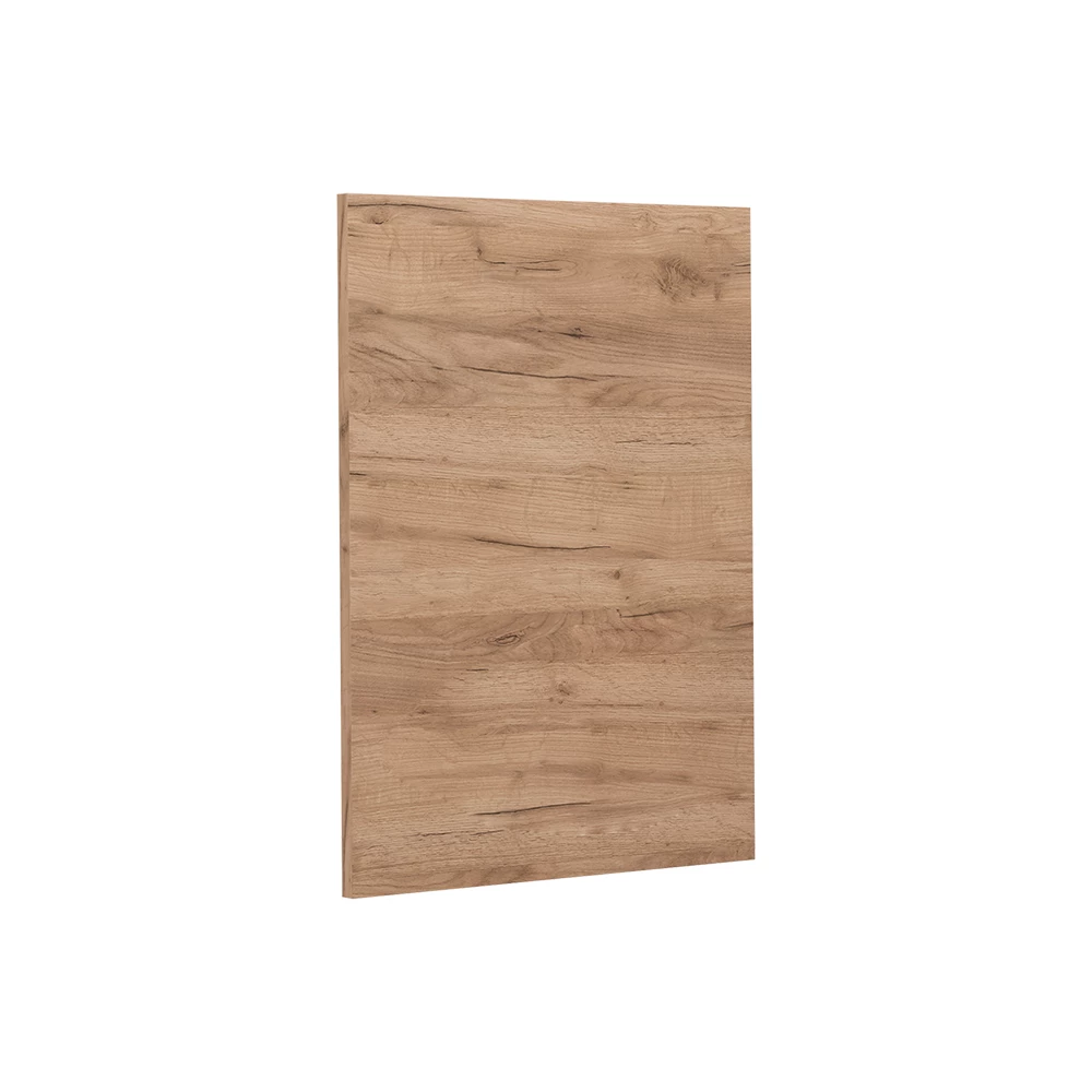 Küchenfront in Goldkraft Eiche auf weißem Hintergrund
