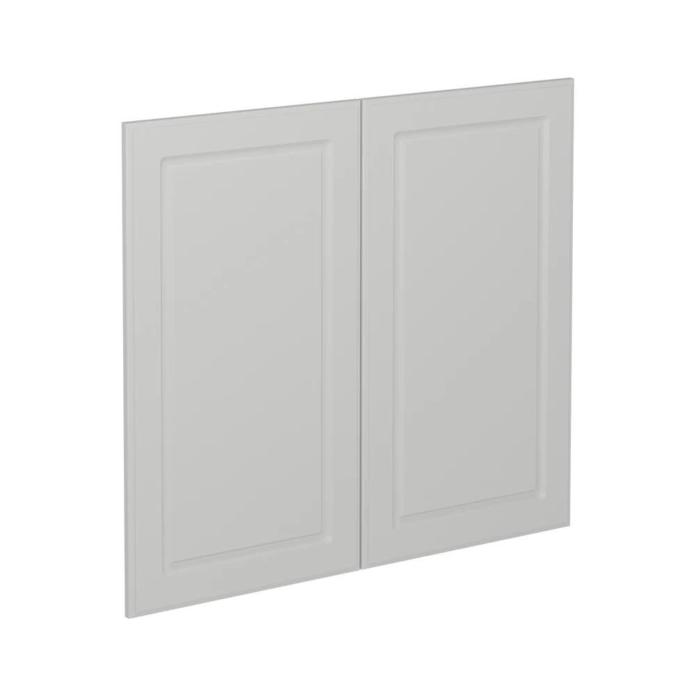 Küchenfront in Weiß Landhaus auf weißem Hintergrund